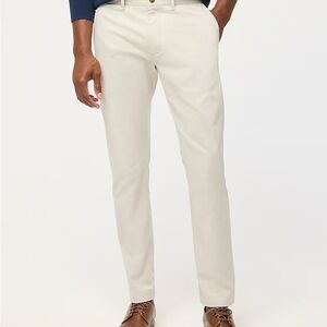 J. Crew Men's White Chinos